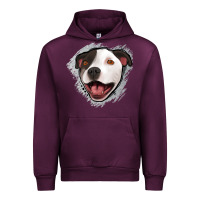 Mauve Wine pittbull gray glitter Urban Hoodie - Jasminsmagicworld