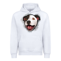 White pittbull gray glitter Urban Hoodie - Jasminsmagicworld