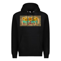 Black western believe leopard aztek license plate template Premium Hoodie - BarkalooDesign