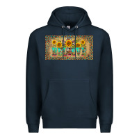 Navy western believe leopard aztek license plate template Premium Hoodie - BarkalooDesign