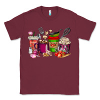 Burgundy lunch lady coffee cups Classic Tee - texasbilliewilder