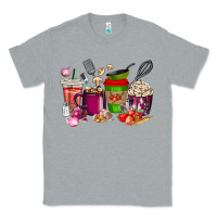 Heather Grey lunch lady coffee cups Classic Tee - texasbilliewilder