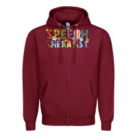 Burgundy speech therapist Zipper Hoodie - texasbilliewilder