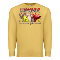 Antique Gold diamonds are a girls best friends Premium Sweatshirt - RacoonDesign