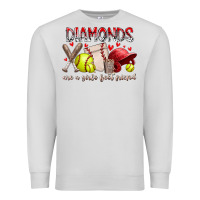 Dove Grey diamonds are a girls best friends Premium Sweatshirt - RacoonDesign