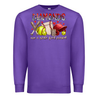 Purple diamonds are a girls best friends Premium Sweatshirt - RacoonDesign
