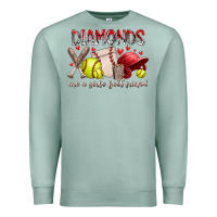 Seafoam diamonds are a girls best friends Premium Sweatshirt - RacoonDesign