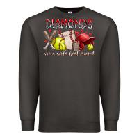 Diamonds Are A Girls Best Friends Premium Sweatshirt | Teevron