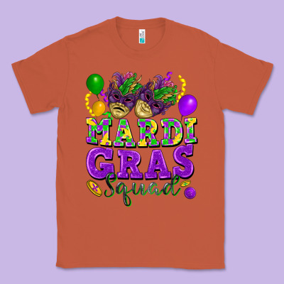 Mardi Gras Squad Classic Tee Designed By Fadigitalartstudio