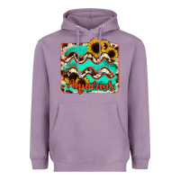 Lavender aquarius turquoise cowhide Heavyweight Hoodie - RanaPortraitStore