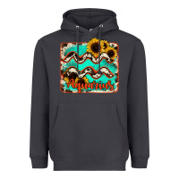 Smoke aquarius turquoise cowhide Heavyweight Hoodie - RanaPortraitStore