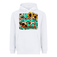 White aquarius turquoise cowhide Heavyweight Hoodie - RanaPortraitStore
