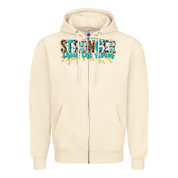Sandshell stronger than the storm Zipper Hoodie - texasbilliewilder