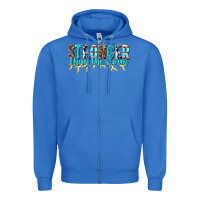 True Royal stronger than the storm Zipper Hoodie - texasbilliewilder