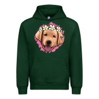 Forest Green jack russel floral kopyası Urban Hoodie - Jasminsmagicworld