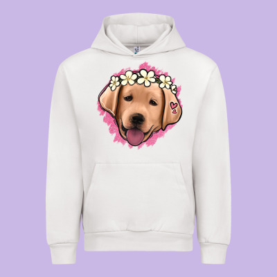 Jack Russel Floral Kopyası Urban Hoodie Designed By Jasminsmagicworld