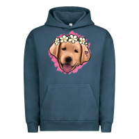 Pigment Midnight Navy jack russel floral kopyası Urban Hoodie - Jasminsmagicworld