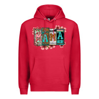 Cardinal license letters floral mama Premium Hoodie - Jasminsmagicworld