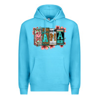 License Letters Floral Mama Premium Hoodie | Teevron