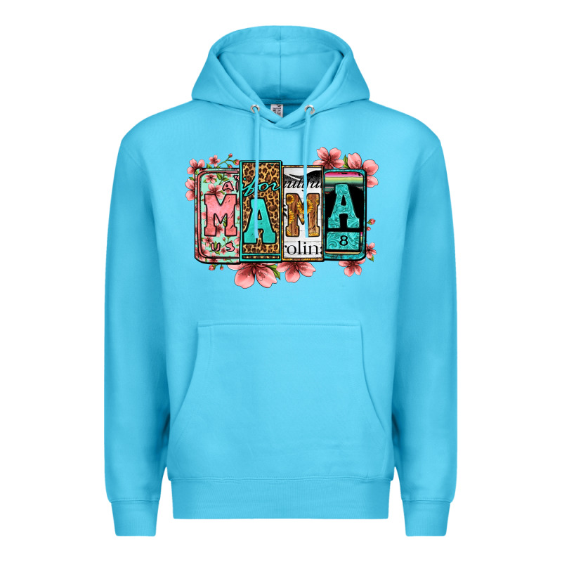 License Letters Floral Mama Premium Hoodie by Jasminsmagicworld | Teevron