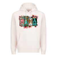 Pale Pink license letters floral mama Premium Hoodie - Jasminsmagicworld