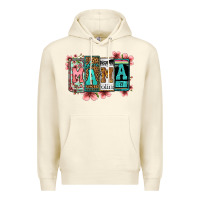 Sandshell license letters floral mama Premium Hoodie - Jasminsmagicworld