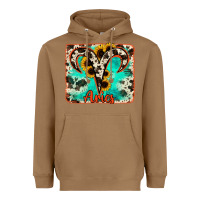 Toasted Coconut aries turquoise cowhide Heavyweight Hoodie - RanaPortraitStore