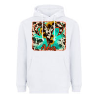 White aries turquoise cowhide Heavyweight Hoodie - RanaPortraitStore