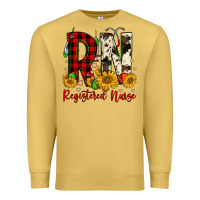 Antique Gold christmas rn registered nurse Premium Sweatshirt - FaDigitalArtStudio