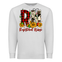 Dove Grey christmas rn registered nurse Premium Sweatshirt - FaDigitalArtStudio