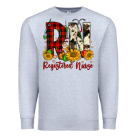 Heather Grey christmas rn registered nurse Premium Sweatshirt - FaDigitalArtStudio