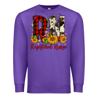 Purple christmas rn registered nurse Premium Sweatshirt - FaDigitalArtStudio