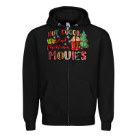 Black hot cocoa and christmas movies Zipper Hoodie - Zillion Design Studio