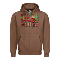 Chestnut hot cocoa and christmas movies Zipper Hoodie - Zillion Design Studio