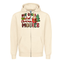 Sandshell hot cocoa and christmas movies Zipper Hoodie - Zillion Design Studio