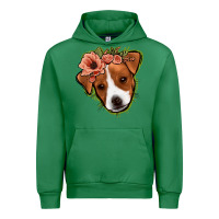 Emerald jack russel floral Urban Hoodie - Jasminsmagicworld