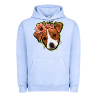 Pigment Grape Ice jack russel floral Urban Hoodie - Jasminsmagicworld