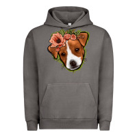 Pigment Tornado jack russel floral Urban Hoodie - Jasminsmagicworld