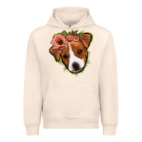 Sandshell jack russel floral Urban Hoodie - Jasminsmagicworld