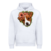 White jack russel floral Urban Hoodie - Jasminsmagicworld
