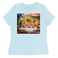 Baby Blue patriotic nana Ladies Tee - BarkalooDesign