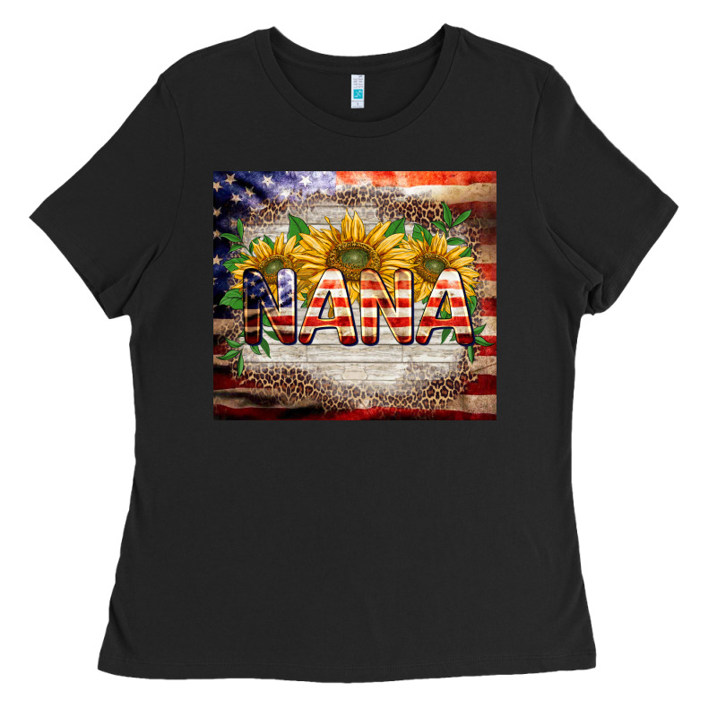 Patriotic Nana Ladies Tee by BarkalooDesign | Teevron