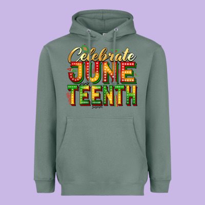 Celebrate Juneteenth Heavyweight Hoodie Designed By Zillion Design Studio