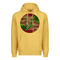 Antique Gold leopard lightning bolt Christmas Premium Hoodie - Jasminsmagicworld