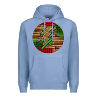 Colony Blue leopard lightning bolt Christmas Premium Hoodie - Jasminsmagicworld