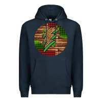 Navy leopard lightning bolt Christmas Premium Hoodie - Jasminsmagicworld