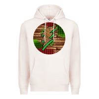 Pale Pink leopard lightning bolt Christmas Premium Hoodie - Jasminsmagicworld