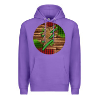 Purple leopard lightning bolt Christmas Premium Hoodie - Jasminsmagicworld