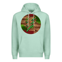 Seafoam leopard lightning bolt Christmas Premium Hoodie - Jasminsmagicworld