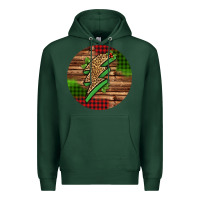 Sports Green leopard lightning bolt Christmas Premium Hoodie - Jasminsmagicworld